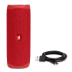Caixa de Som JBL Flip 5 Red, Portátil, Bluetooth, À Prova d'Agua, 20W