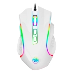 Mouse Gamer Redragon Griffin Lunar White, 7200 DPI, RGB