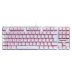 Teclado Mecânico Gamer Redragon Kumara Lunar White, Switch Blue, Single Color, ABNT 2