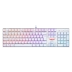 Teclado Mecânico Gamer Redragon Mitra Lunar White, Switch Blue, RGB, ABNT 2 - K551W-RGB